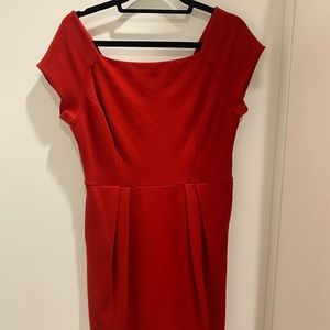 Diane Von Furstenberg Red Dress Sz 12